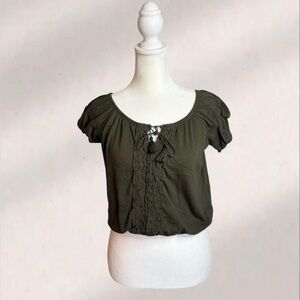 Aeropostale Dark Green Blouse